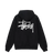 plain stussy black hoodie